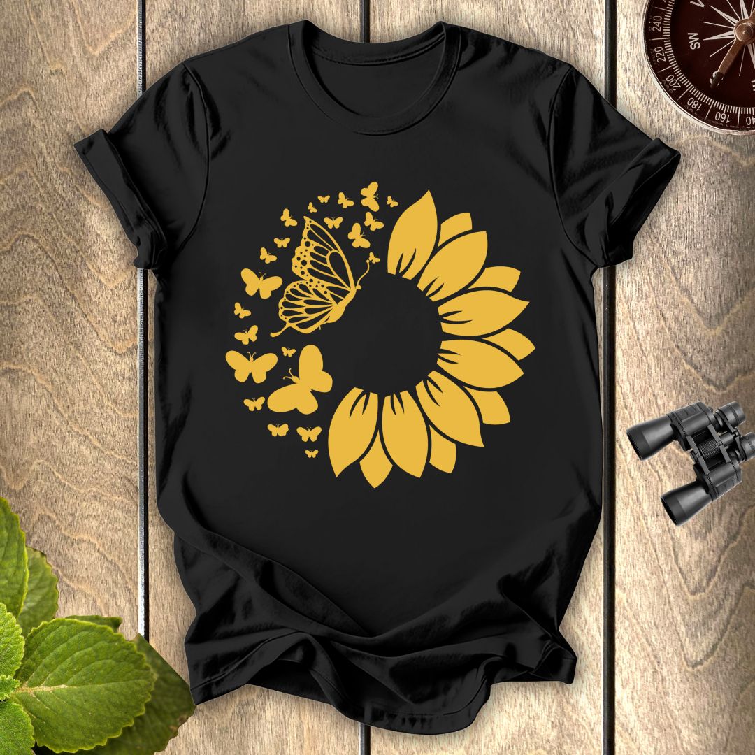 Butterfly Sunflower T-shirt