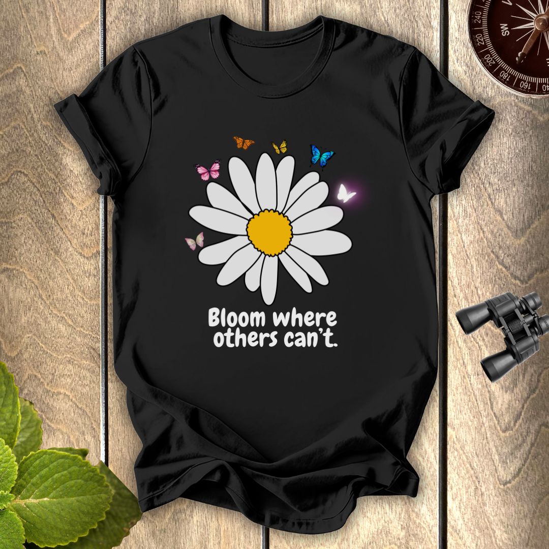 Butterfly White SunflowerT-shirt