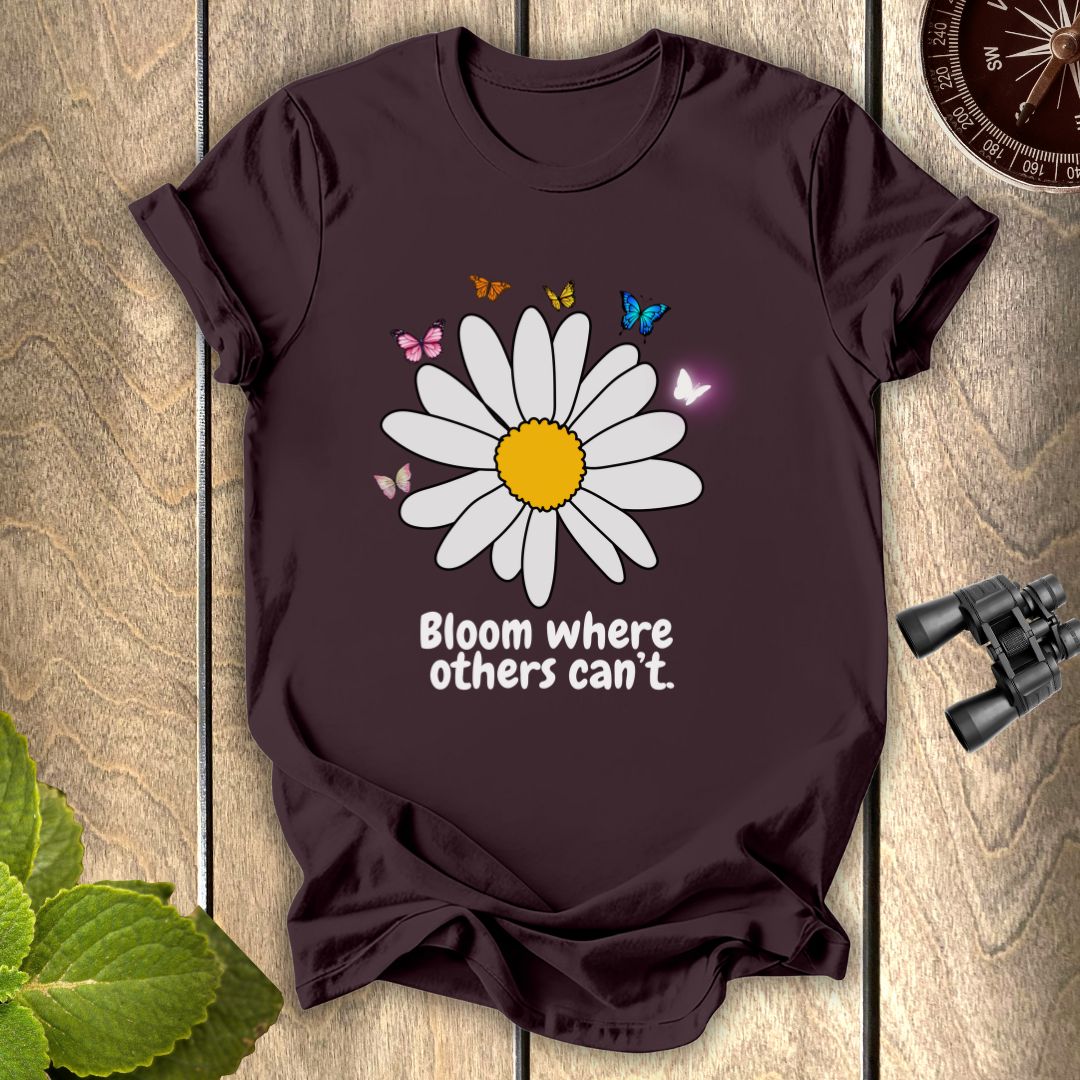 Butterfly White SunflowerT-shirt