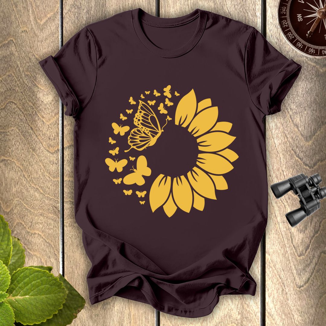 Butterfly Sunflower T-shirt