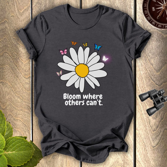 Butterfly White SunflowerT-shirt