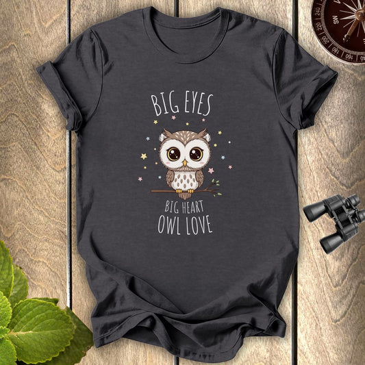 Big Eyes Owl Love T-shirt