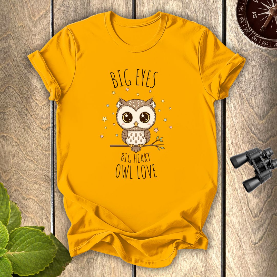 Big Eyes Owl Love T-shirt