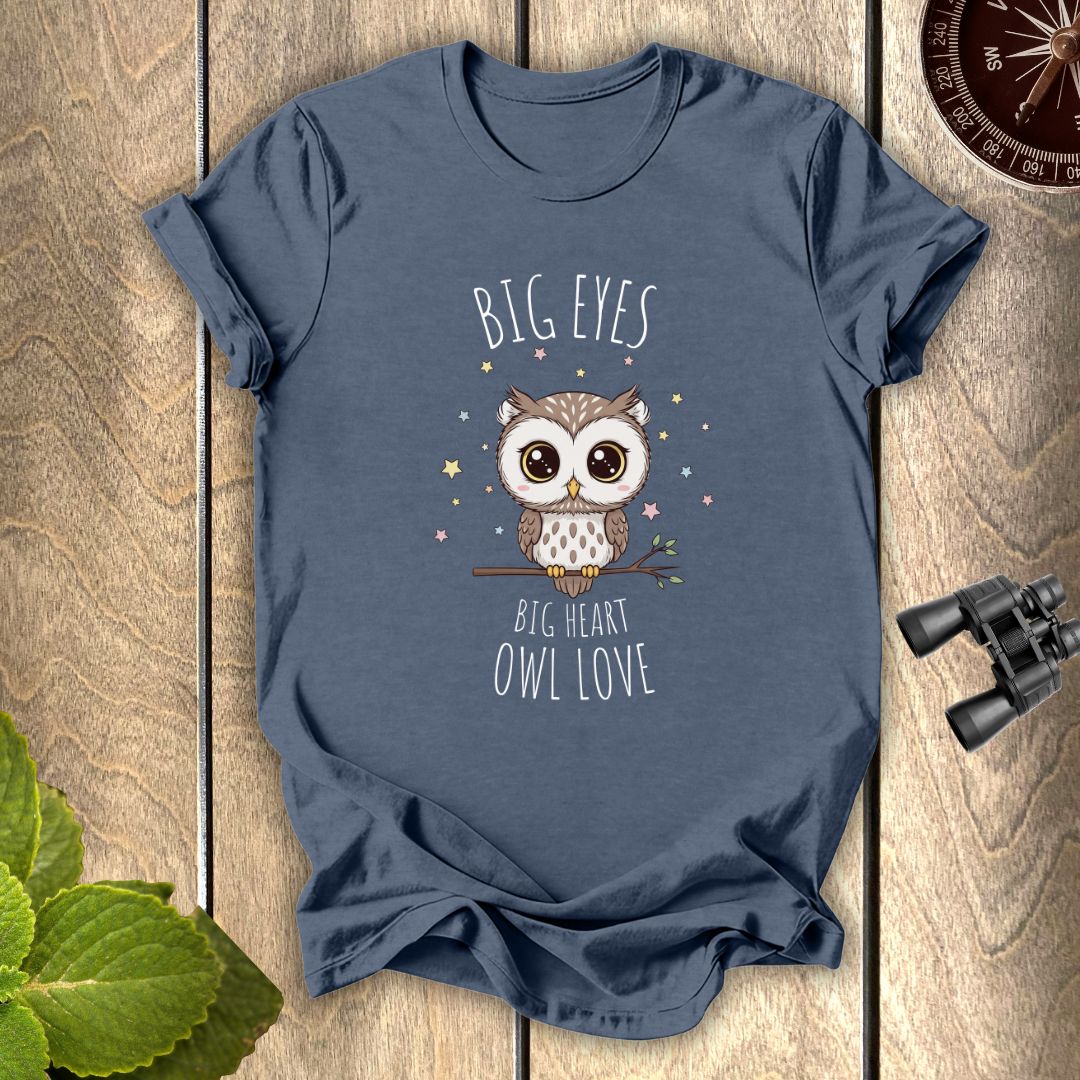 Big Eyes Owl Love T-shirt