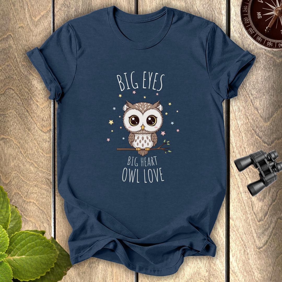 Big Eyes Owl Love T-shirt