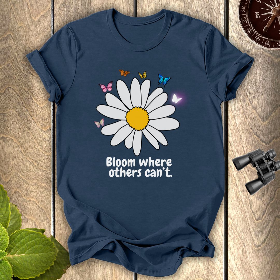 Butterfly White SunflowerT-shirt