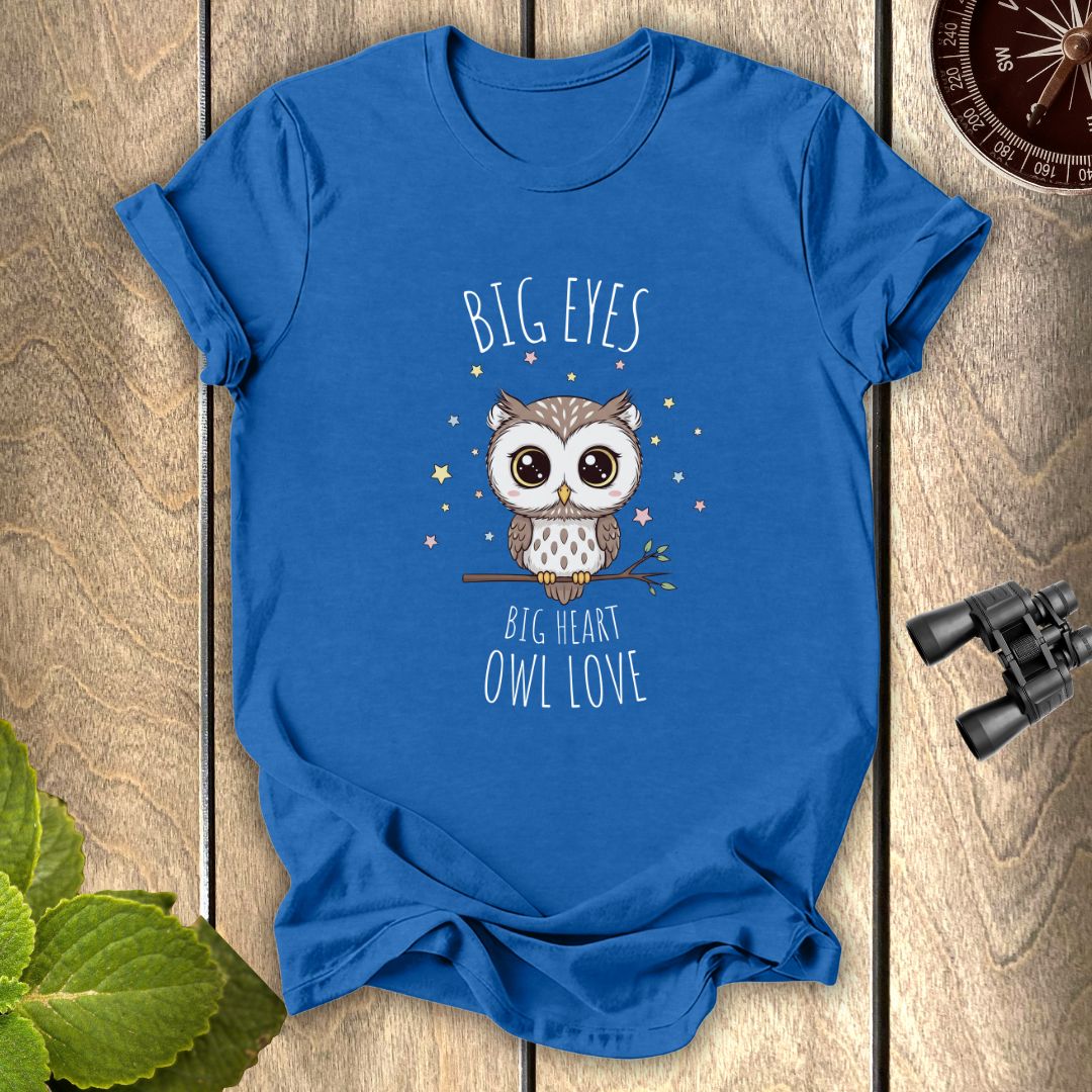 Big Eyes Owl Love T-shirt