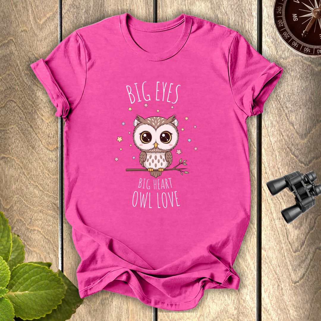 Big Eyes Owl Love T-shirt
