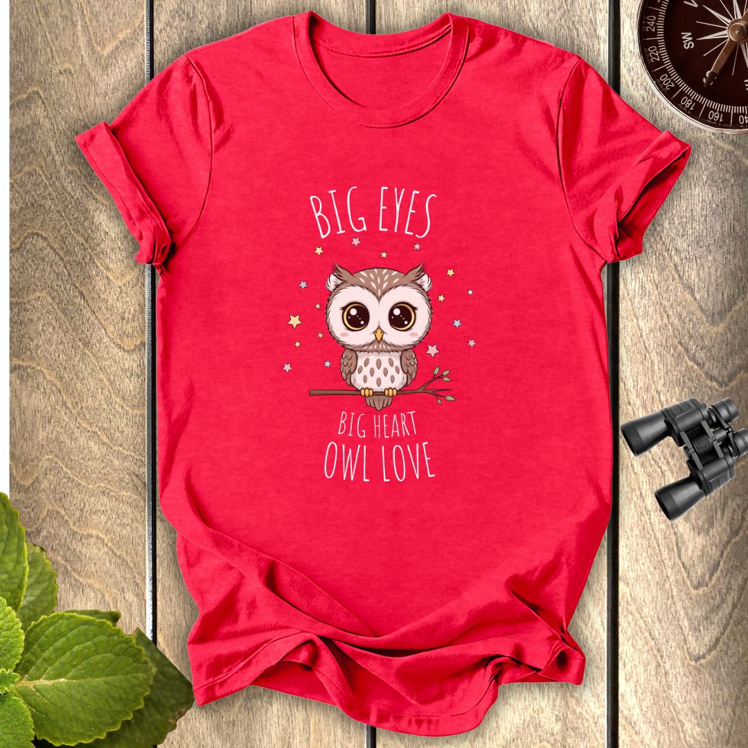 Big Eyes Owl Love T-shirt