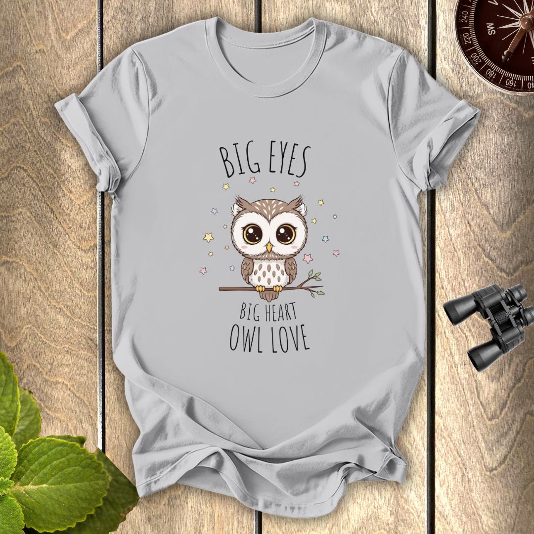 Big Eyes Owl Love T-shirt