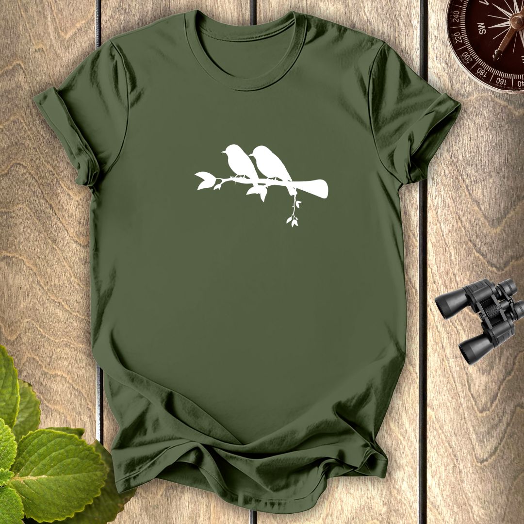 Birds in a twig T-shirt