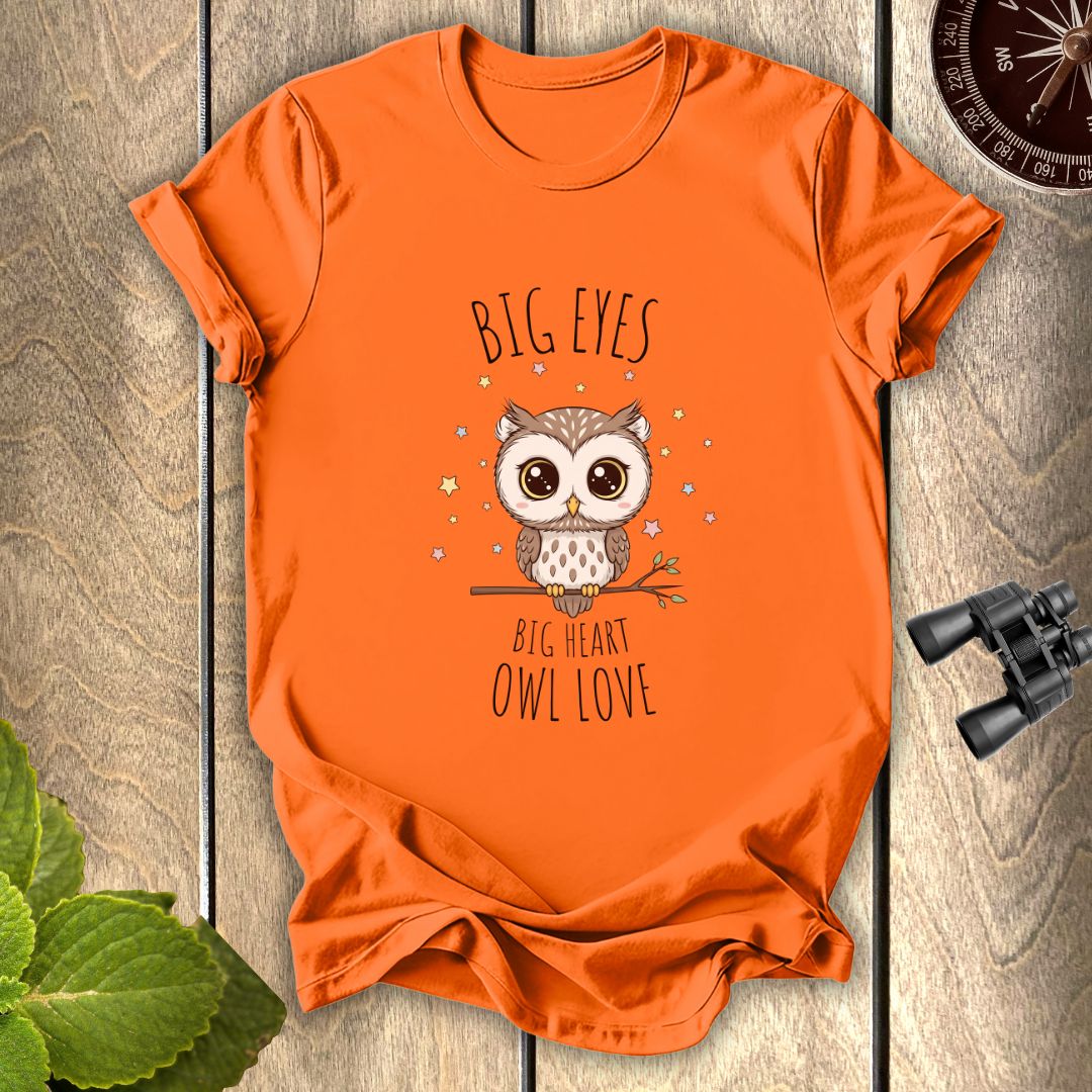 Big Eyes Owl Love T-shirt