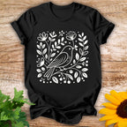 Spring Flower Bird T-shirt