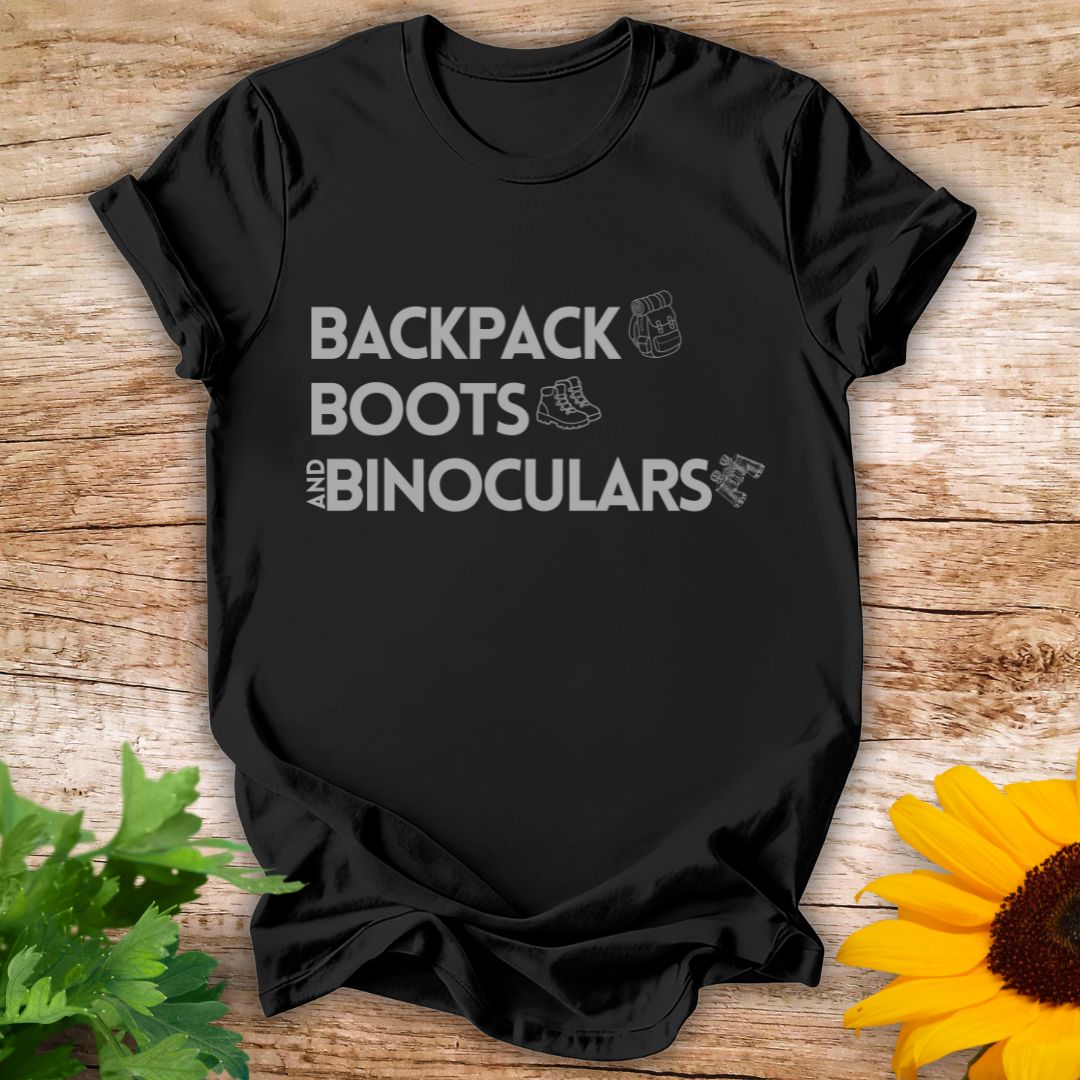Backpack N Boots T-shirt