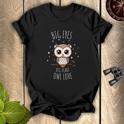 Big Eyes Owl Love T-shirt