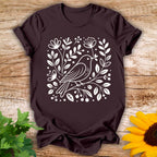 Spring Flower Bird T-shirt
