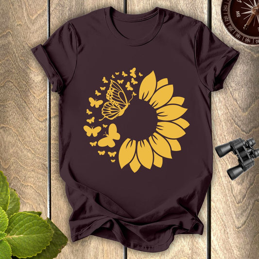 Butterfly Sunflower T-shirt