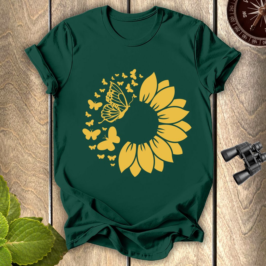 Butterfly Sunflower T-shirt