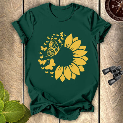 Butterfly Sunflower T-shirt