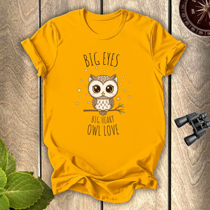 Big Eyes Owl Love T-shirt