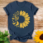 Butterfly Sunflower T-shirt