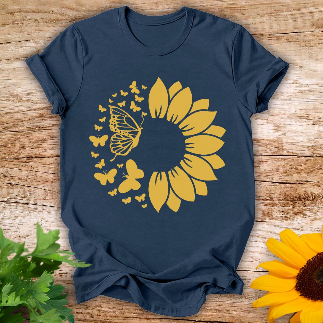 Butterfly Sunflower T-shirt