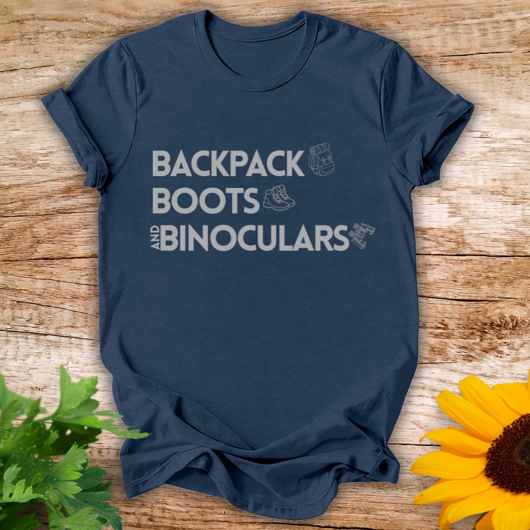Backpack N Boots T-shirt