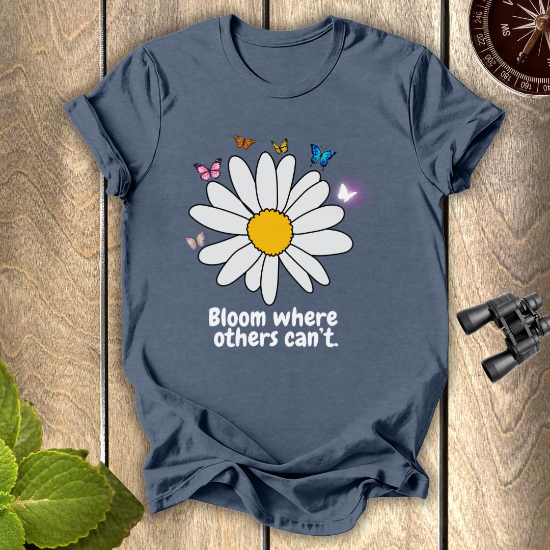 Butterfly White SunflowerT-shirt