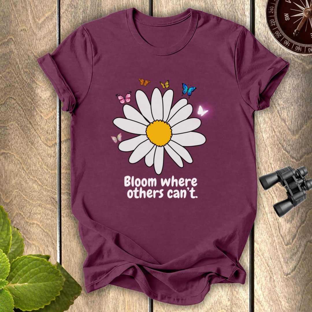 Butterfly White SunflowerT-shirt