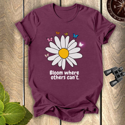 Butterfly White SunflowerT-shirt