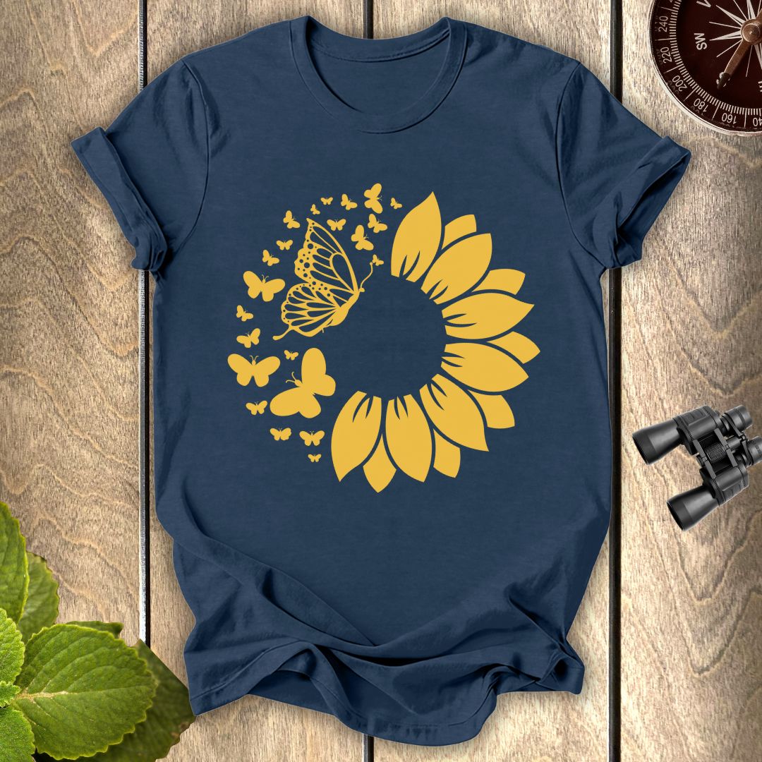 Butterfly Sunflower T-shirt