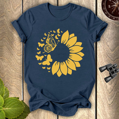 Butterfly Sunflower T-shirt