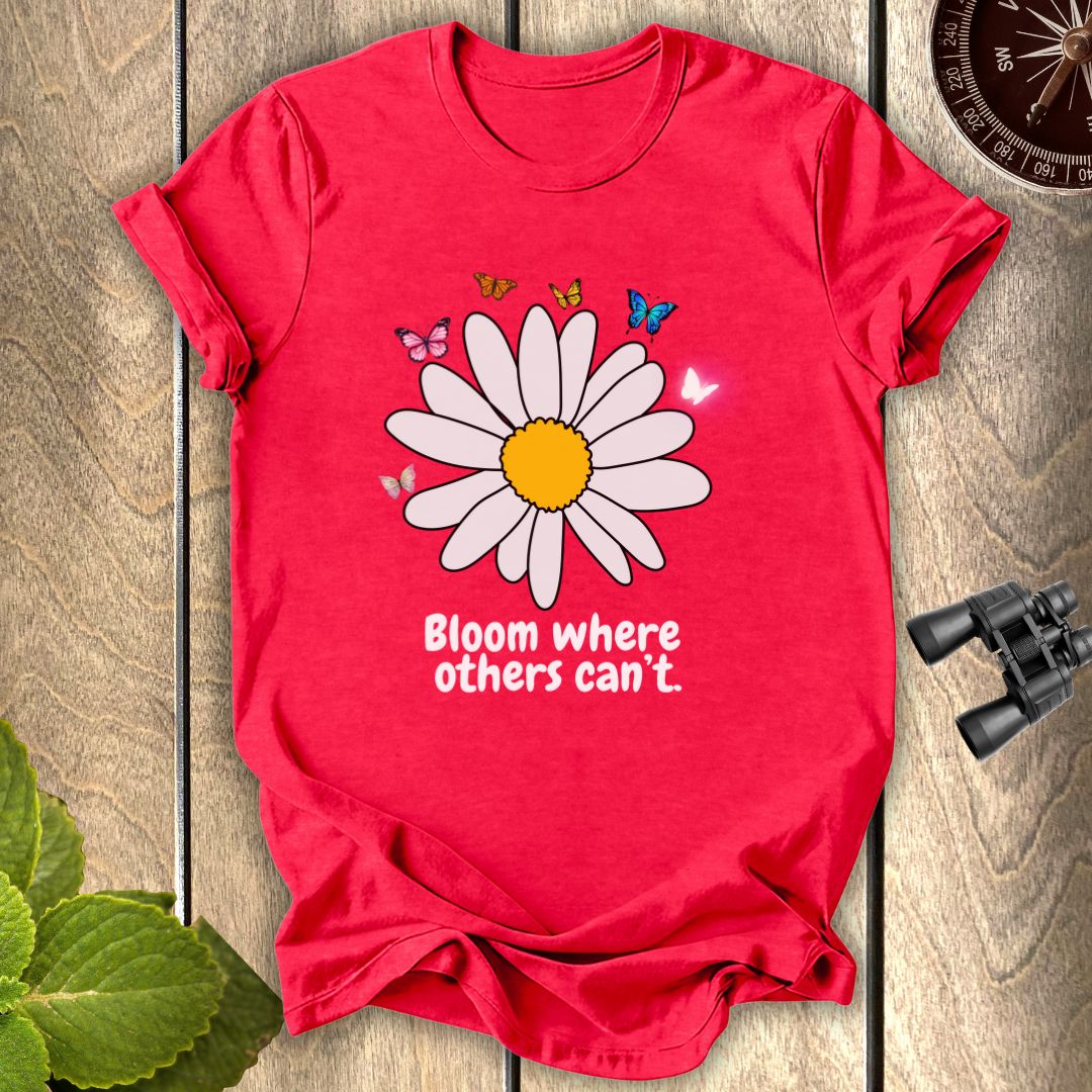 Butterfly White SunflowerT-shirt