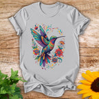 Floral Hummingbird T-shirt