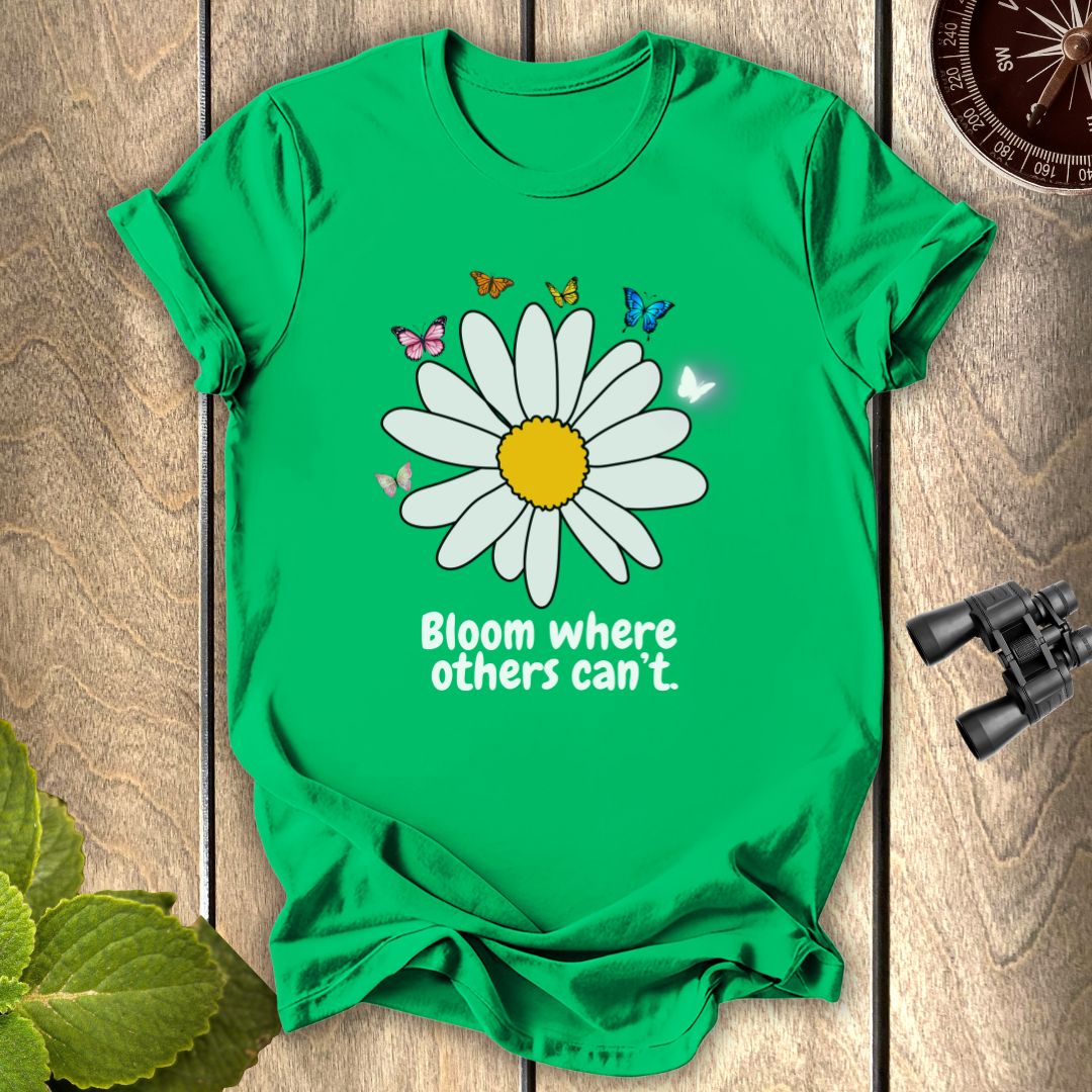Butterfly White SunflowerT-shirt