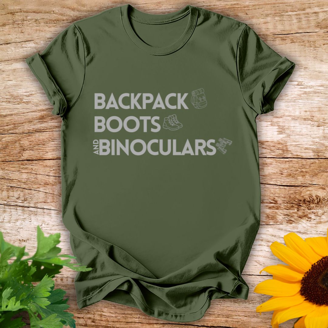 Backpack N Boots T-shirt