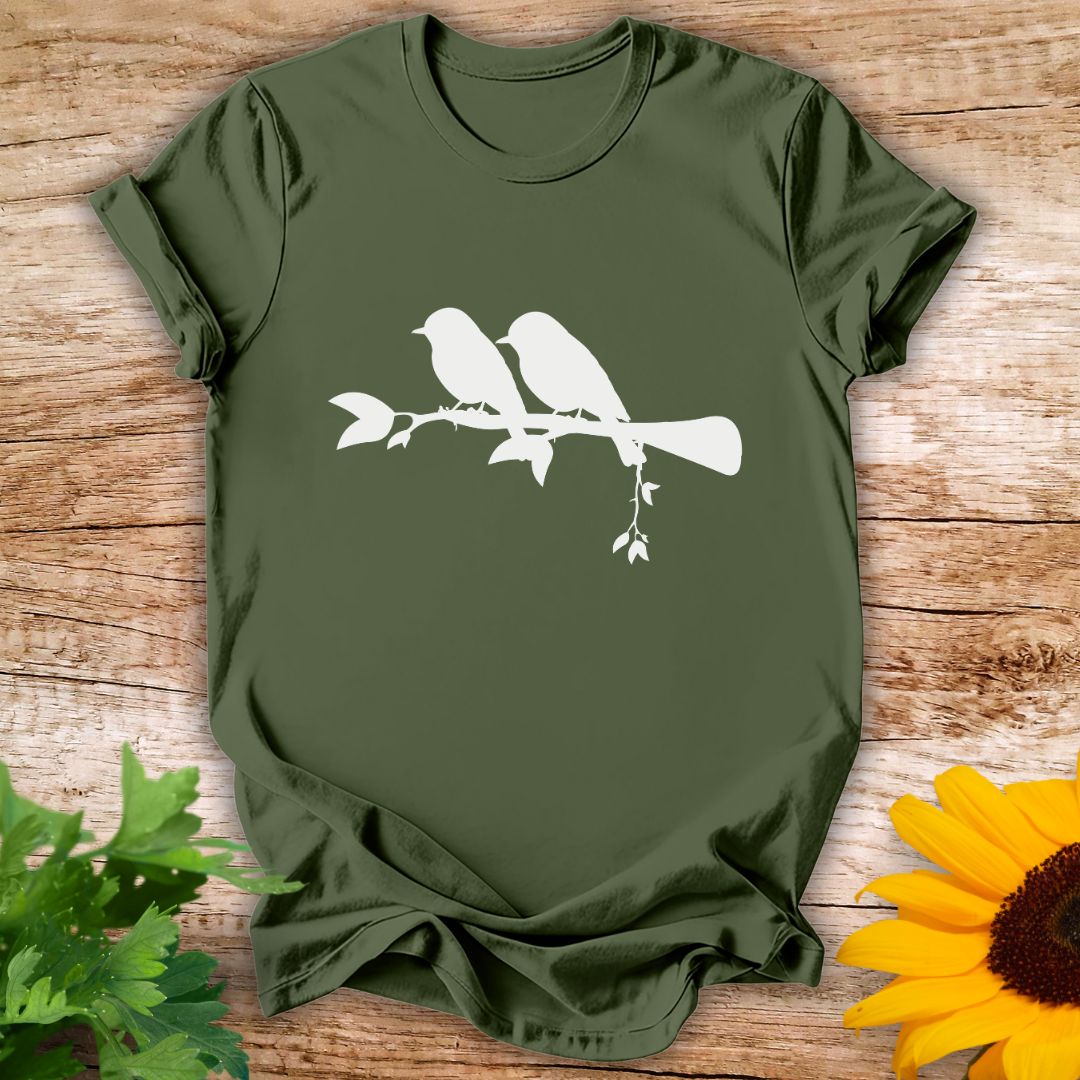 Birds On A Twig T-shirt
