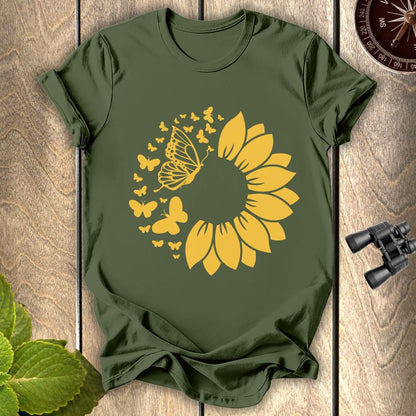 Butterfly Sunflower T-shirt