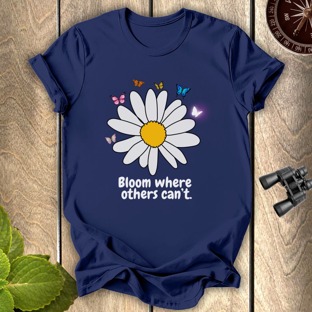 Butterfly White SunflowerT-shirt