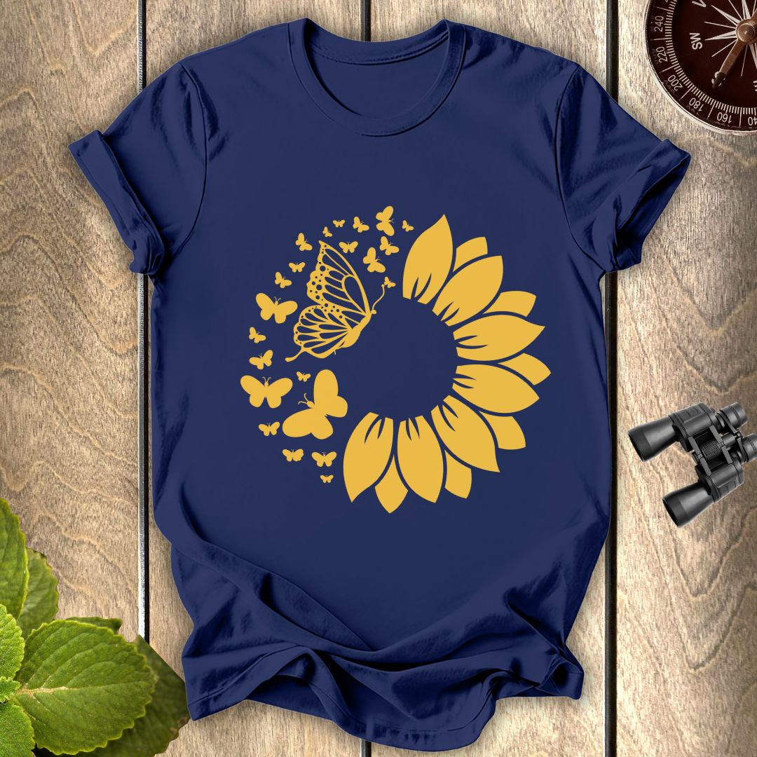 Butterfly Sunflower T-shirt