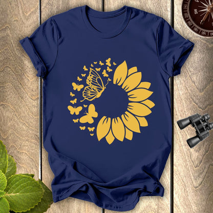 Butterfly Sunflower T-shirt