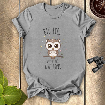 Big Eyes Owl Love T-shirt