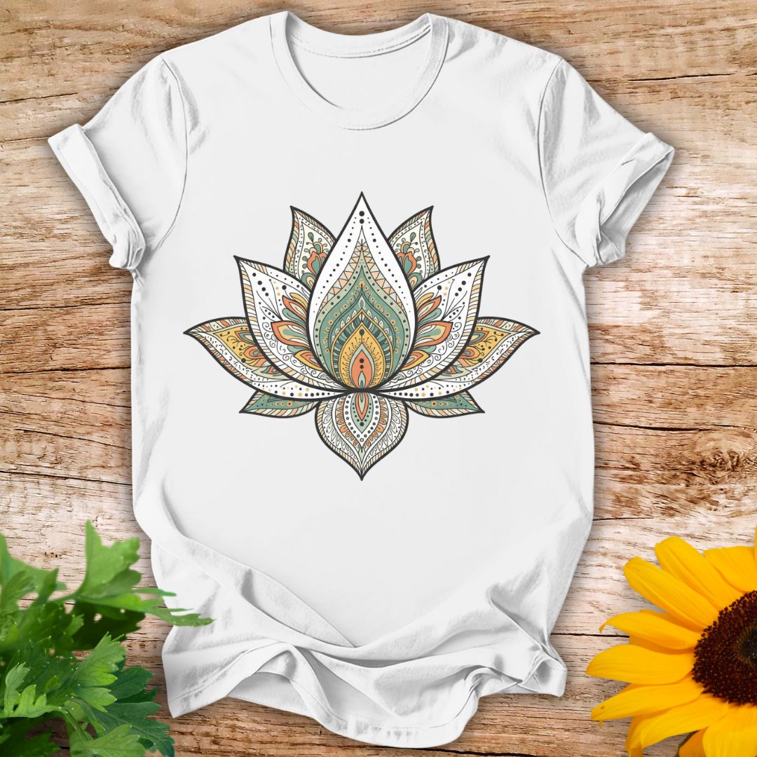 Boho Style Lotus T-shirt